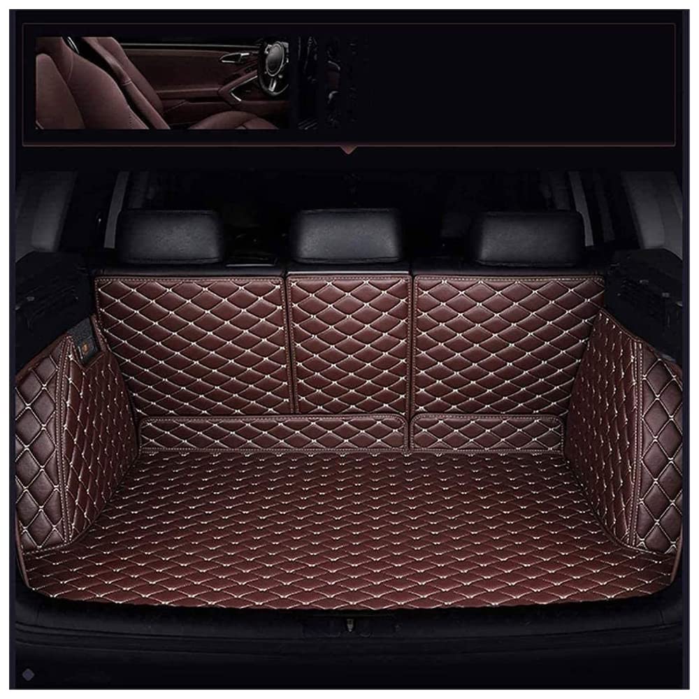 Auto Vollständige Abdeckung Leder Kofferraummatte Kofferraumwanne, für Land Rover Discovery Sport(5seats) 2016-2023 Antirutschmatte Kofferraum Schutzmatte,D von AYBEN