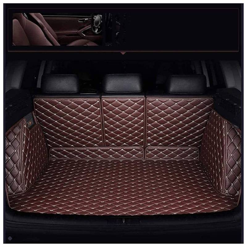 Auto Vollständige Abdeckung Leder Kofferraummatte Kofferraumwanne, für Land Rover Discovery Sport(5seats) 2016-2023 Antirutschmatte Kofferraum Schutzmatte,D von AYBEN