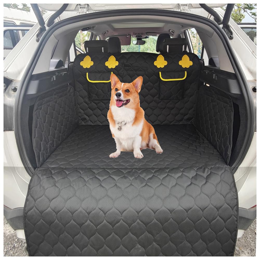 Kofferraumschutz mit Ladekantenschutz, für Hyundai Santa FE (Type TM) SUV 2018-2023 Auto Kofferraum Hundedecke wasserdicht Kratzfest von AYBEN