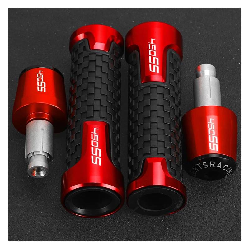 Bike Lenker Griffe FÜR CFMOTO CF Moto 450SR 450 SR/SS 450SS 2022 2023 2024 450NK 7/8" 22MM Lenker Motorrad Handgriff Lenkerendkappe 450SR(B red Black Set) von AYCATICUNT