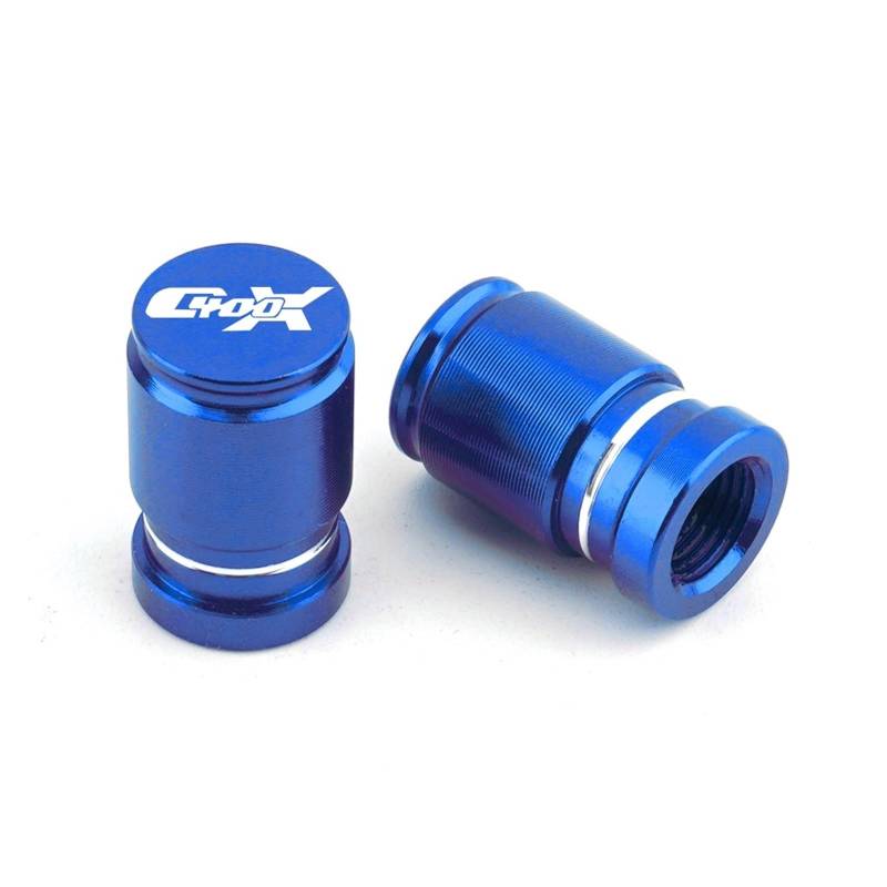 Reifenventilabdeckung Für C400GT C400X C400 C 400 GT/X 2019 2020 2021 2022 Motorrad Aluminium Reifen Ventil Stem Abdeckung Reifen Felge Air Port Caps Stecker(C400X Blue) von AYCATICUNT