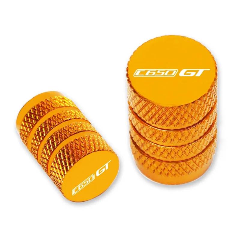 Reifenventilabdeckung Für C650GT C650 C600 Sport R1200R/RS R1200RT R1200GS Motorrad Zubehör Rad Reifen Ventil Stem Caps CNC Luftdichte Abdeckungen(Yellow) von AYCATICUNT