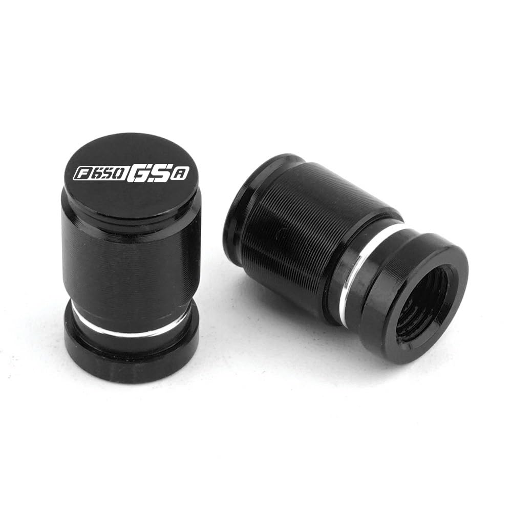 Reifenventilabdeckung Für F650GS F650GSA F650 F 650 GS Alle Jahre Motorrad Reifen Ventil Air Port Stem Abdeckung Kappe Stecker CNC Aluminium Zubehör(F650GSA Black) von AYCATICUNT