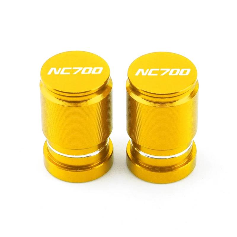 Reifenventilabdeckung Für Hon@&da NC700 NC 700 Nc700 Motorrad Zubehör Rad Reifen CNC Aluminium Ventil Stem Caps Luftdichte Abdeckungen(Gold) von AYCATICUNT