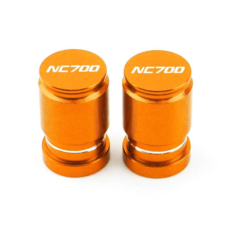 Reifenventilabdeckung Für Hon@&da NC700 NC 700 Nc700 Motorrad Zubehör Rad Reifen CNC Aluminium Ventil Stem Caps Luftdichte Abdeckungen(Orange) von AYCATICUNT