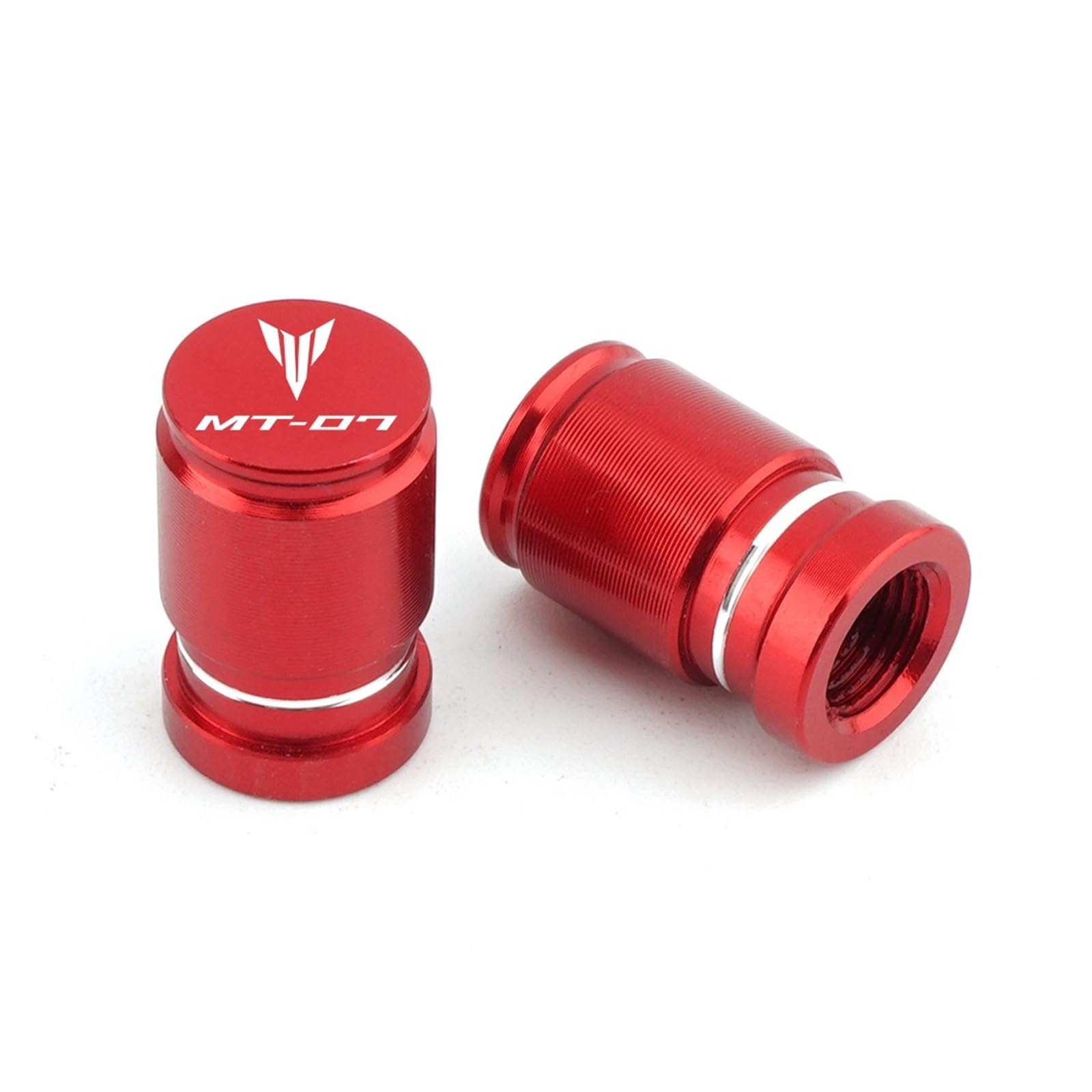 Reifenventilabdeckung Für MT-07 MT07 Mt 07 2023 2022 2021 Motorrad CNC Aluminium Rad Reifen Ventil Air Port Stem Caps Zubehör(Red) von AYCATICUNT