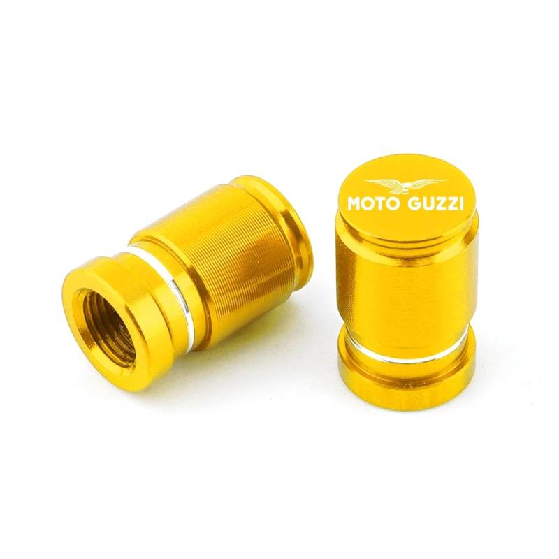 Reifenventilabdeckung Für Moto Guzzi V100 Mandello V7 Stein V8S TT Bobber Breva 850 1100 1200 Motorrad CNC Zubehör Reifen Ventil Kappen Stecker(Yellow) von AYCATICUNT