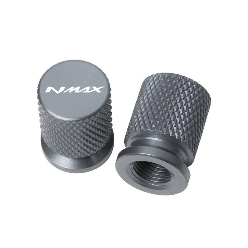 Reifenventilabdeckung Für NMAX 125 155 NMAX125 NMAX125 155 N-MAX 125 155 2018-2023 Motorrad CNC Aluminium Reifenventil Luftanschluss Vorbau Abdeckkappen(Titanium) von AYCATICUNT