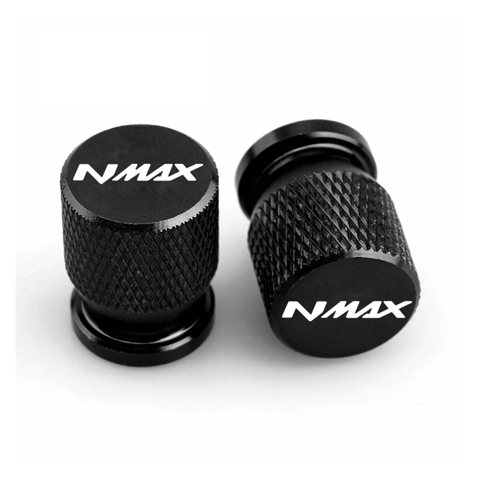 Reifenventilabdeckung Für NMAX125 NMAX155 NMAX 125 155 Nmax125 Nmax155 2PCS Motorrad Reifen Ventil Air Port Stem Abdeckung Kappe Stecker CNC Zubehör(Black NAMX) von AYCATICUNT