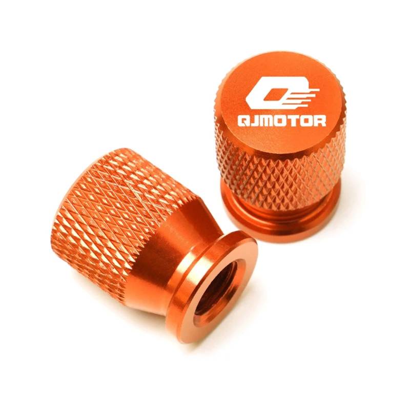 Reifenventilabdeckung Für QJMOTO QJ SRT 800 800X 800SX 800SRT SRT 800X 800 Motorrad Reifen Ventil Air Port Stem Cap Abdeckung CNC Aluminium Motorrad Teile(Orange) von AYCATICUNT