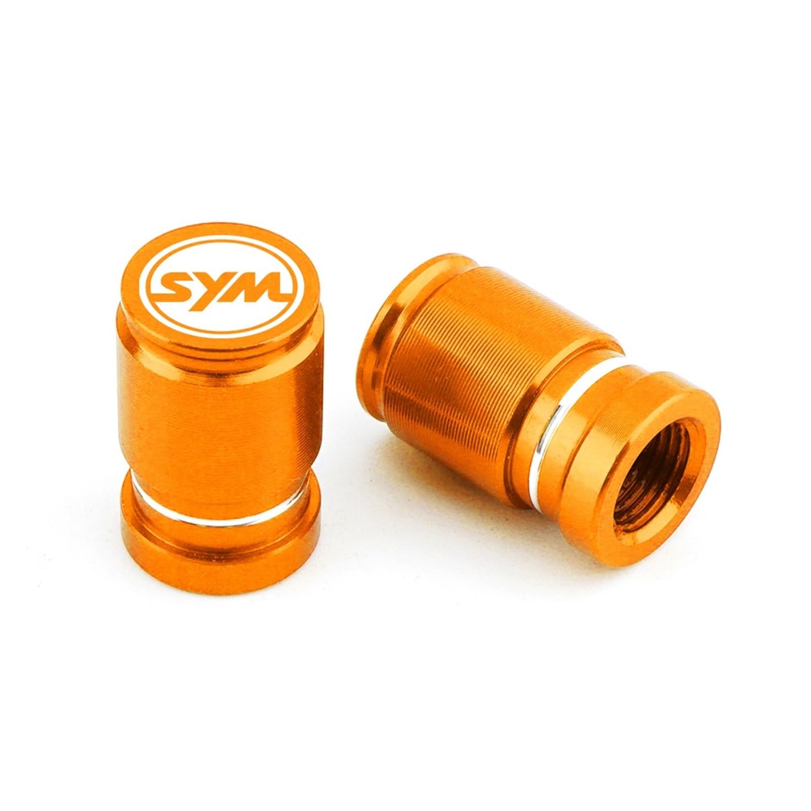 Reifenventilabdeckung Für SYM Jet-X 125 150 X125 X150 Jet 14 50 JET14 125 200 Motorrad CNC Zubehör Rad Reifen Ventil Stem Cap Luftdichte Abdeckung Stecker(Orange) von AYCATICUNT