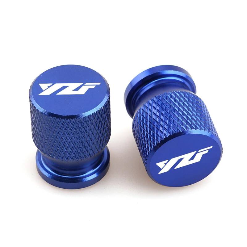 Reifenventilabdeckung Für YZF R1 R3 R6 R25 R125 R7 YZF Motorrad CNC Reifen Vorbau Luftkappe Luftdichte Abdeckung Rad Reifen Ventilkappen(Blue) von AYCATICUNT