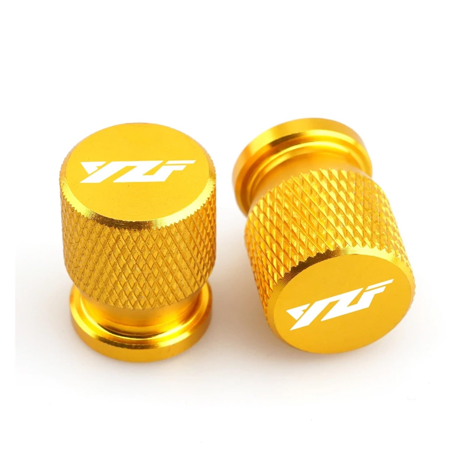 Reifenventilabdeckung Für YZF R1 R3 R6 R25 R125 R7 YZF Motorrad CNC Reifen Vorbau Luftkappe Luftdichte Abdeckung Rad Reifen Ventilkappen(Gold) von AYCATICUNT