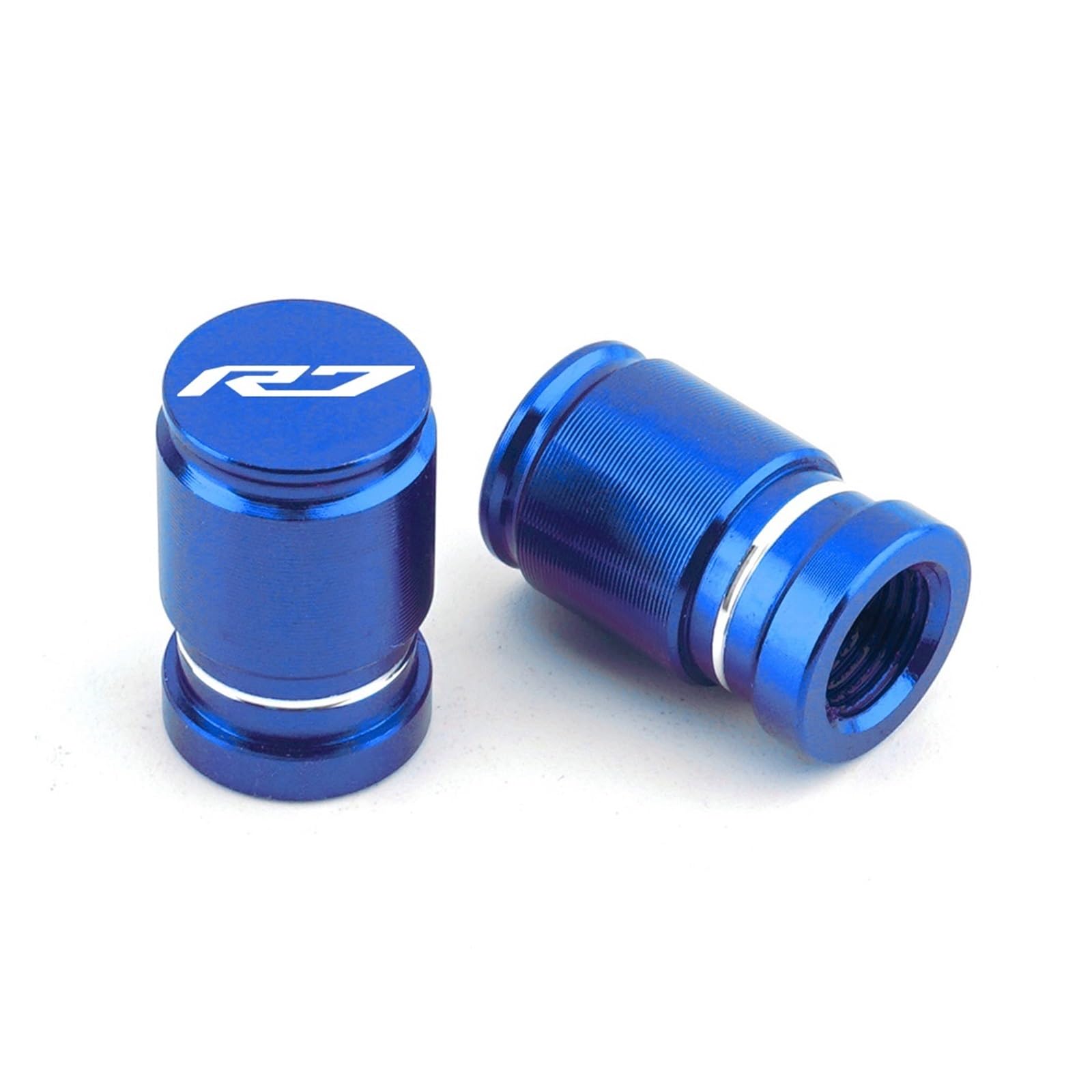 Reifenventilabdeckung Für YZFR7 YZF R7 R7 2021 2022 2023 Motorrad CNC Zubehör Rad Reifen Ventil Stem Caps Luftdichte Abdeckung Stecker(Blue) von AYCATICUNT