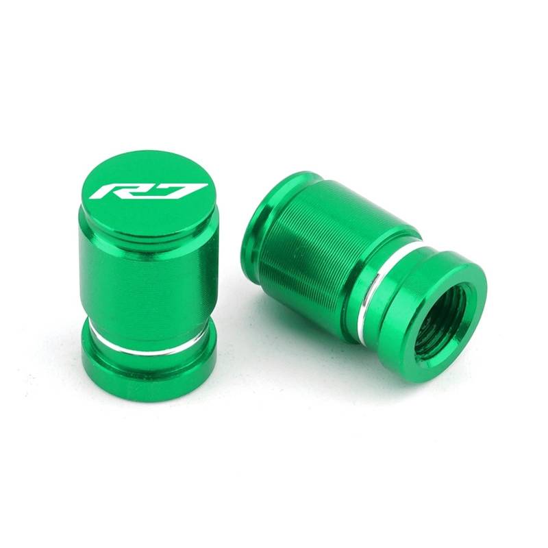 Reifenventilabdeckung Für YZFR7 YZF R7 R7 2021 2022 2023 Motorrad CNC Zubehör Rad Reifen Ventil Stem Caps Luftdichte Abdeckung Stecker(Green) von AYCATICUNT