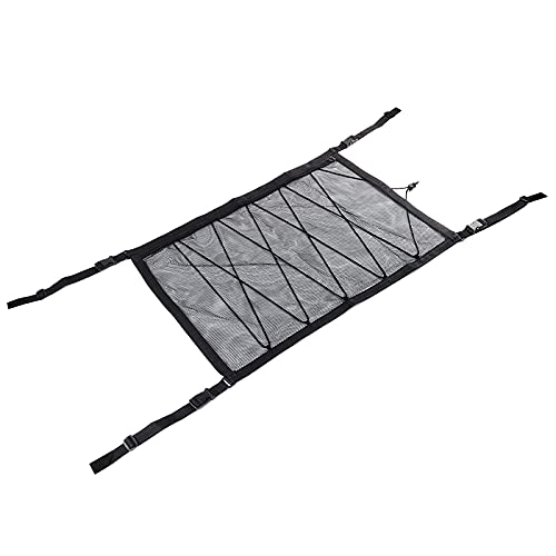 GepäCknetz Autodach,Auto Netz Dachhimmel 1 stück Auto Auto Dach Decke Cargo Net Pocket Mesh Aufbewahrungstasche Beutel für Van SUV Off Road 90x65cm Zubehör von AYKANING