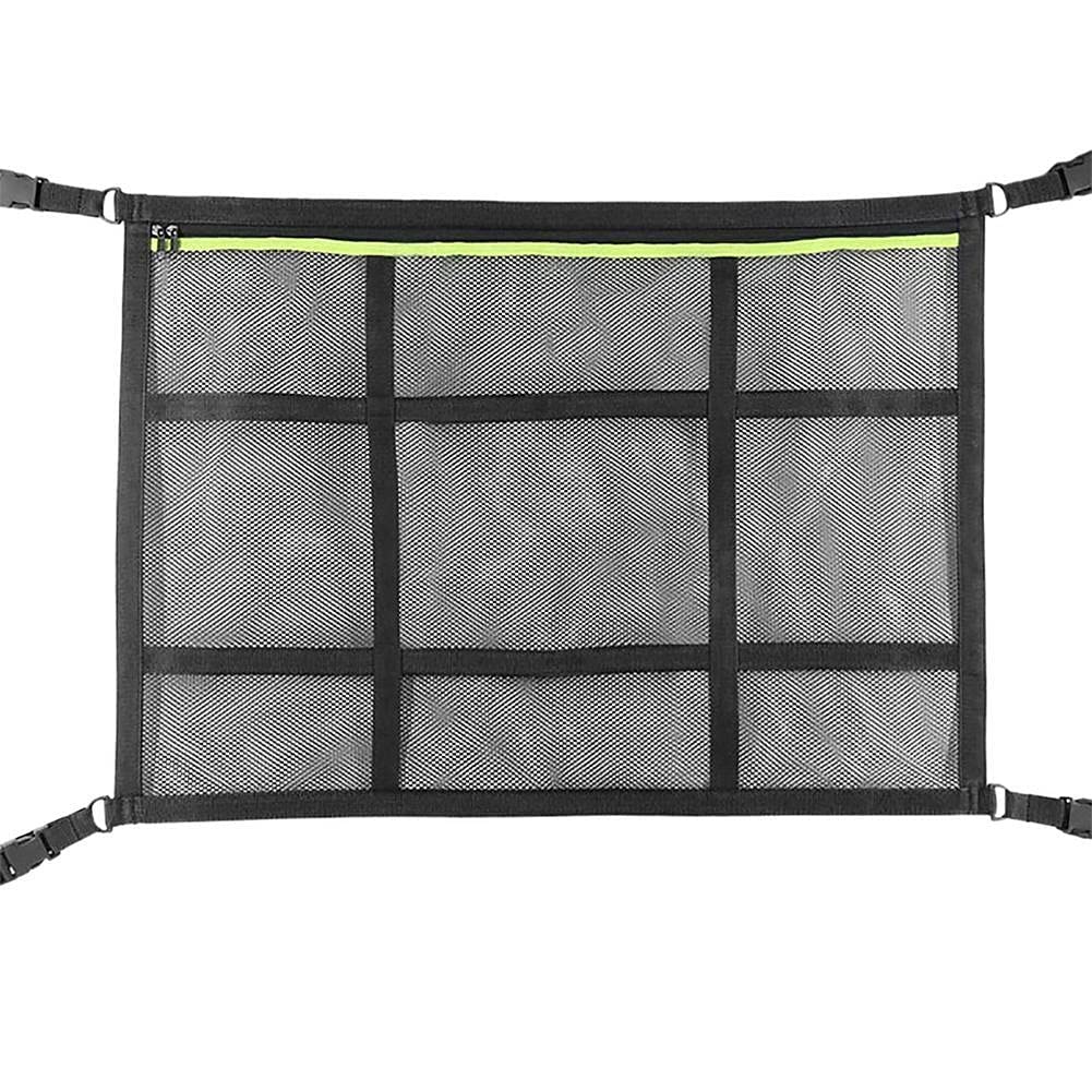 GepäCknetz Autodach,Auto Netz Dachhimmel Auto Aufbewahrungsnetzkatze Styling Innenausschnitt Dach Sonnenbremsen Lagerung Organizer stabile robuste sparende Space net Pocket baga von AYKANING