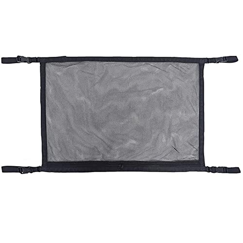 GepäCknetz Autodach,Auto Netz Dachhimmel Auto-Dach-Sonnenbremsen Aufbewahrungstasche Doppelschicht-Mesh-Trunk-Organizer-Bag-Celling SUV Aufbewahrungsnetz für universelle Automobil(Double Layer) von AYKANING