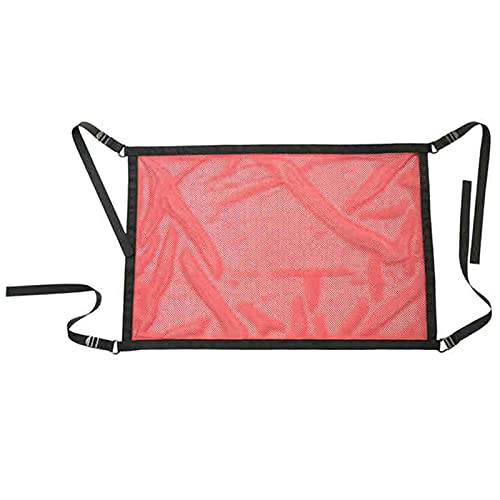 GepäCknetz Autodach,Auto Netz Dachhimmel Auto-Universal-Auto-Kofferraum-Fracht-Netznetz-Antrieb Organizer Deckenlagerung Netto-Taschen-Dach-Innentasche Multifunktions(No Zipper Red) von AYKANING