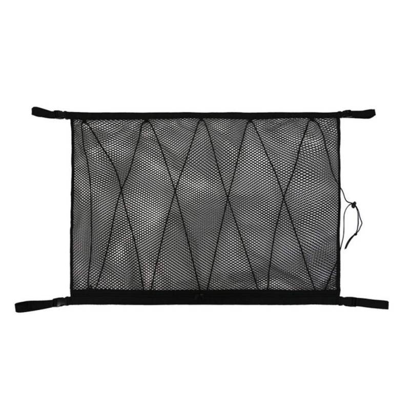 GepäCknetz Autodach,Auto Netz Dachhimmel Organizer Auto Deckenmantel Lagerung Net Taschenauto Dach Dach Interieur Cargo Net Bag Tragbare Kofferraum Aufbewahrungstasche Sonnenbrüche Lagerung(Black) von AYKANING