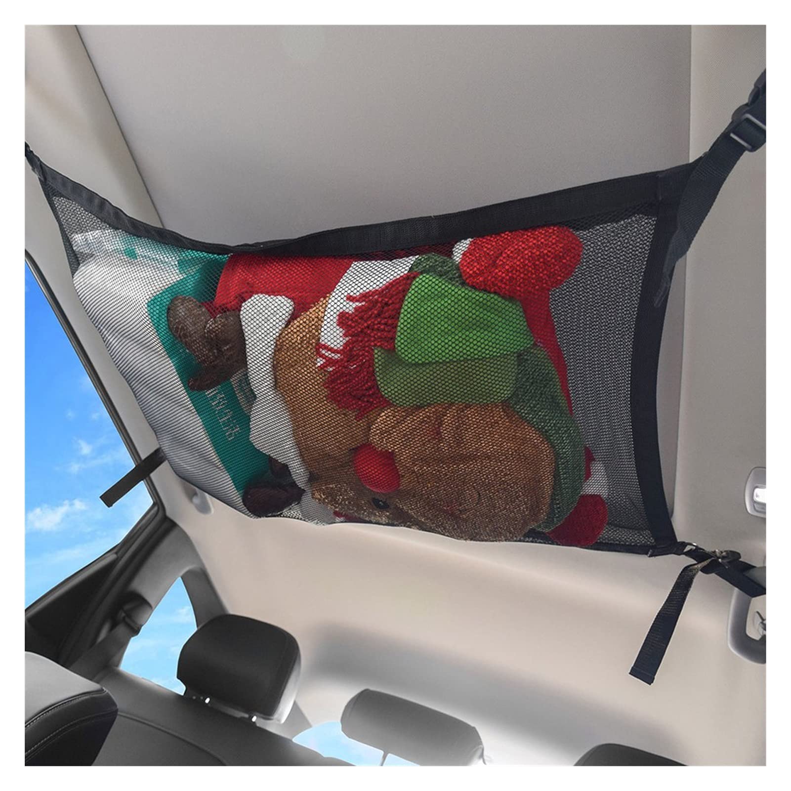 GepäCknetz Autodach,Auto Netz Dachhimmel SUV Decke Cargo net Pocket Auto Dach Long Reise aufbewahrungsbeutel Zelt puting Quilt Children Spielzeug sonnenzähne Innenzubehör von AYKANING