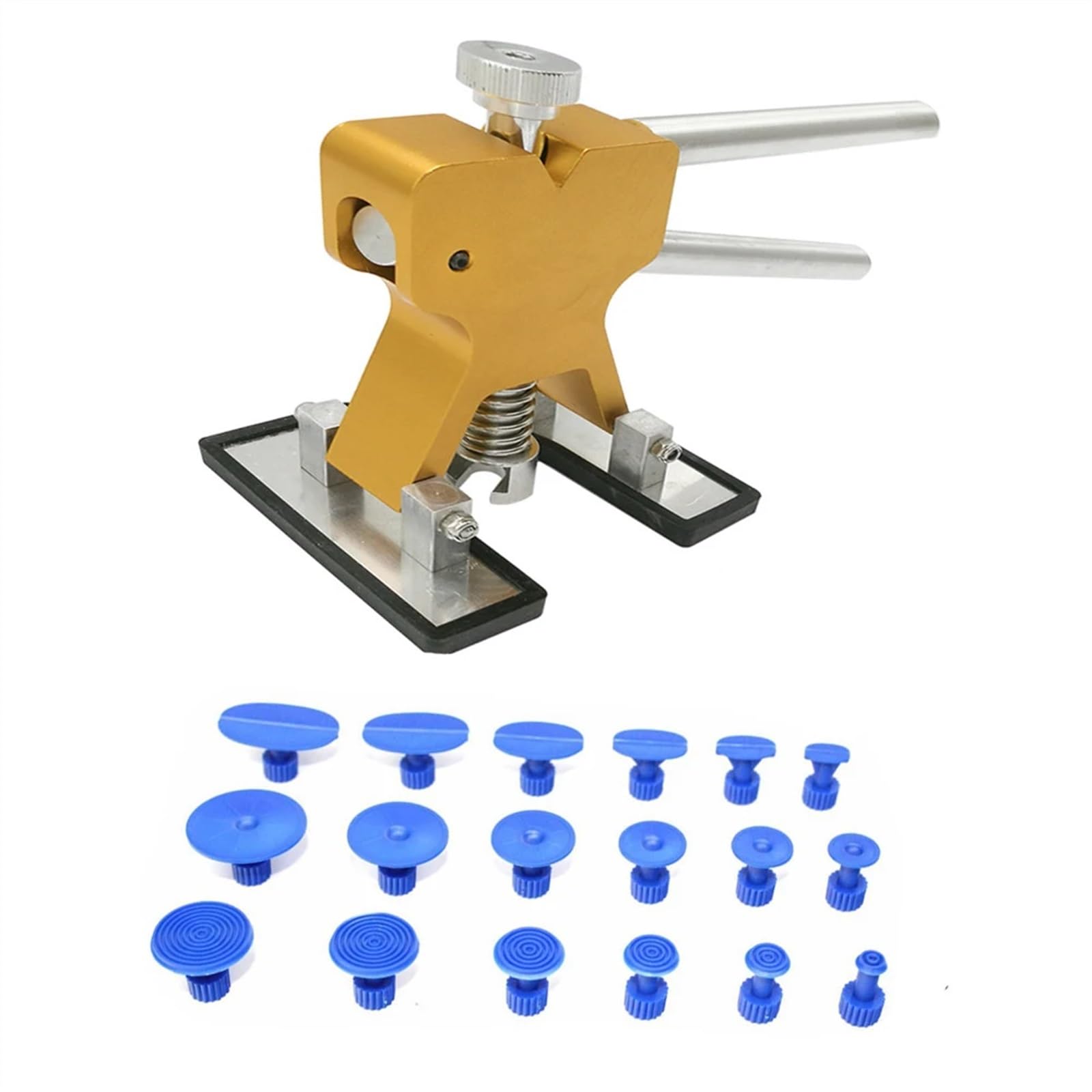 Dellenzieher，Dellen Reparaturset Auto Auto Auto Body Dent Lifter Auto Paintless Dent Reparatur Puller Werkzeug Körper Slide Hammer Werkzeug Kleber Heavy Duty Kit(Package4) von AYKNINGD