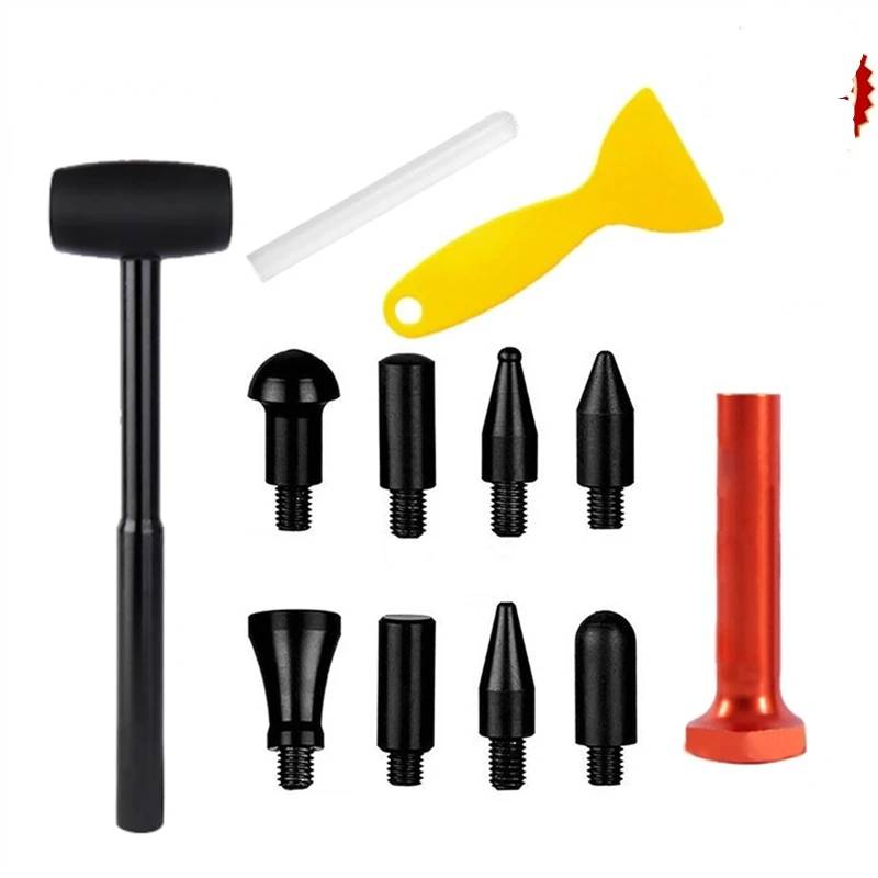 Dellenzieher，Dellen Reparaturset Auto Auto Dent Remover Kit Automotive Dent Reparatur Werkzeug Dent Puller Auto Paintless Reparatur Kit Körper Saugnapf Reparatur Werkzeuge for Auto(Set 5-11Pcs) von AYKNINGD