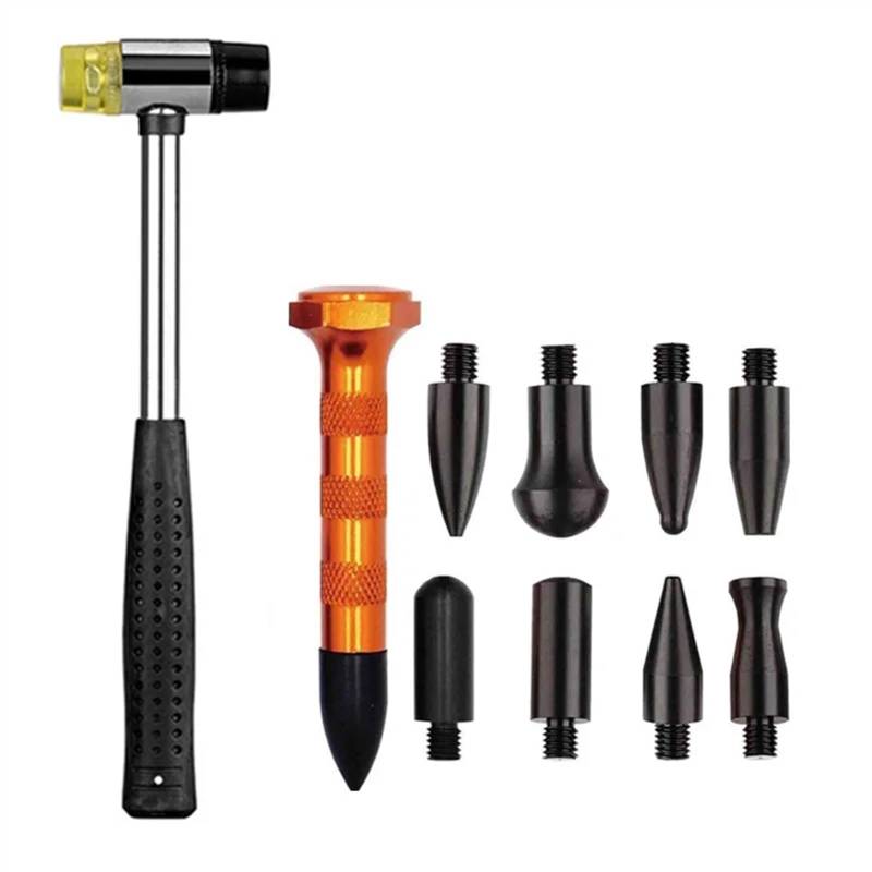 Dellenzieher，Dellen Reparaturset Auto Auto Dent Reparatur Werkzeuge Kit Metall T-bar Puller Entfernung Dent Auto Körper Blech Paintless Dent Remover Professionelle Hand Werkzeuge(Kit 3) von AYKNINGD