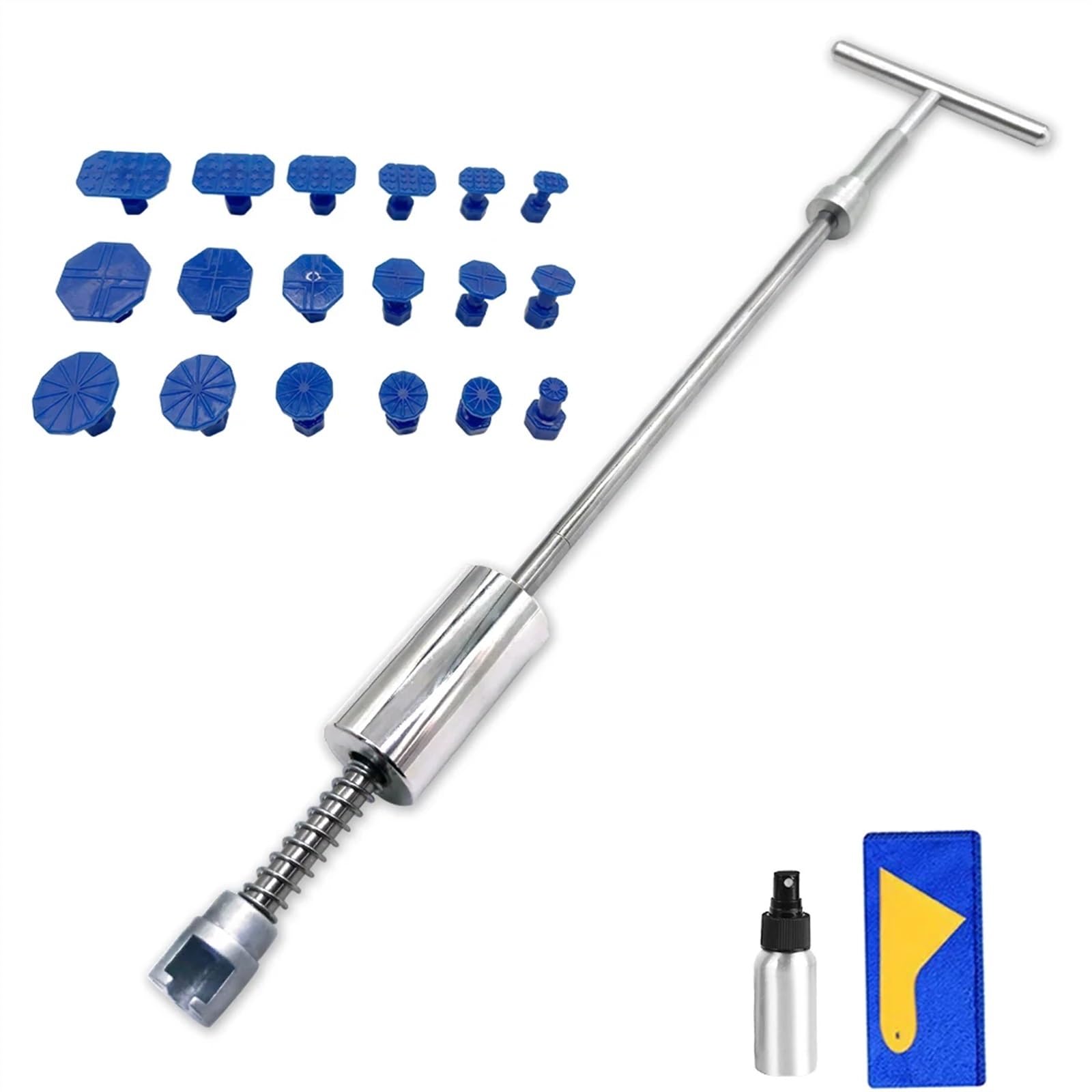 Dellenzieher，Dellen Reparaturset Auto Auto Dent Reparatur Werkzeuge Kit Slide Reverse Hammer Saugnapf Blech Auto Körper Paintless Dent Removal Puller Set Auto Werkzeuge Kit(Set1) von AYKNINGD