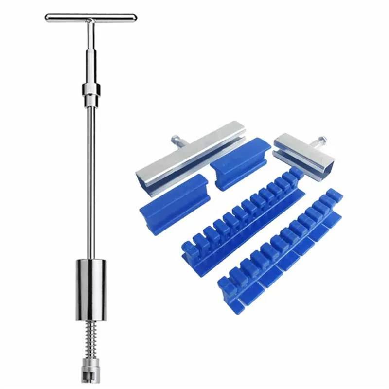 Dellenzieher，Dellen Reparaturset Auto Auto Paintless Dent Repair Tools Puller Removal Kit Slide Hammer Reverse Hammer Werkzeugkörper Saugnapf/Klebstoff Blaue Klebelaschen(Kit 3) von AYKNINGD