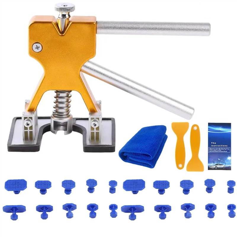 Dellenzieher，Dellen Reparaturset Auto Auto Paintless Körper Dent Entfernung Kits Auto Dent Reparatur Werkzeuge Automotive Dent Remover Saugnapf Dent Puller Tool Kit for Auto(Kit 1) von AYKNINGD