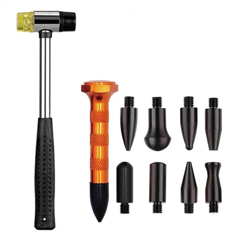 Dellenzieher，Dellen Reparaturset Auto Professionelle Auto Ausbeulen ohne Reparatur Kit Werkzeuge Saugnapf Auto Dent Puller Mit Kleber Puller Tabs Entfernung Werkzeug for Fahrzeug Auto(Kit 3-10Pcs) von AYKNINGD