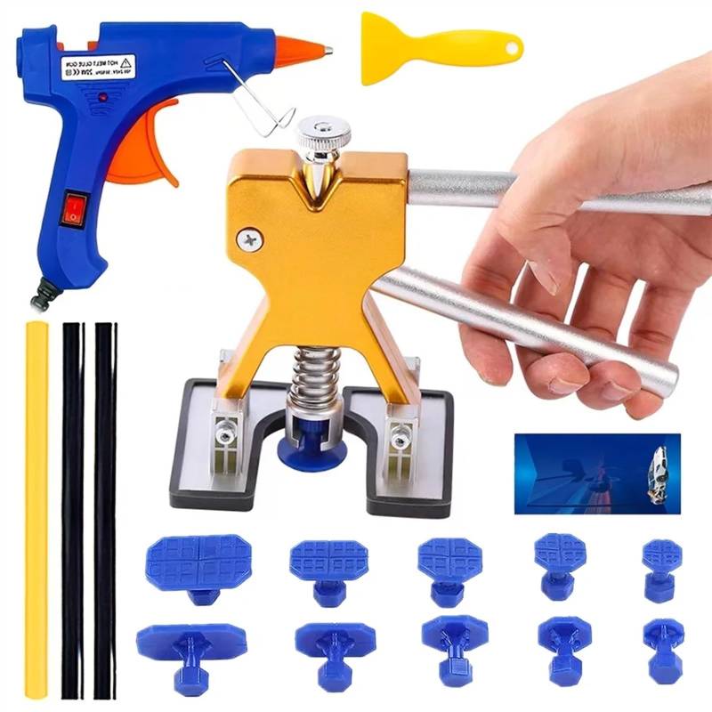 Dellenzieher，Dellen Reparaturset Auto Professionelle Auto Dent Puller Dent Remover Auto Körper Saugnapf Paintless Reparatur Kit Auto Dent Removal Tool Kits Auto Werkstätten(Glue Kit (1 Plug)) von AYKNINGD