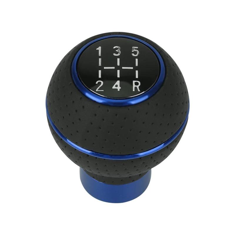 Schaltknauf,Gear Shift Knob 5-Gang-Aluminium-Universal-Auto-Schaltknauf M8 M10 M11 M12 for Schaltgetriebe Automatikgetriebe-Niveauknopf Schalthebel(Blue) von AYKNINGD