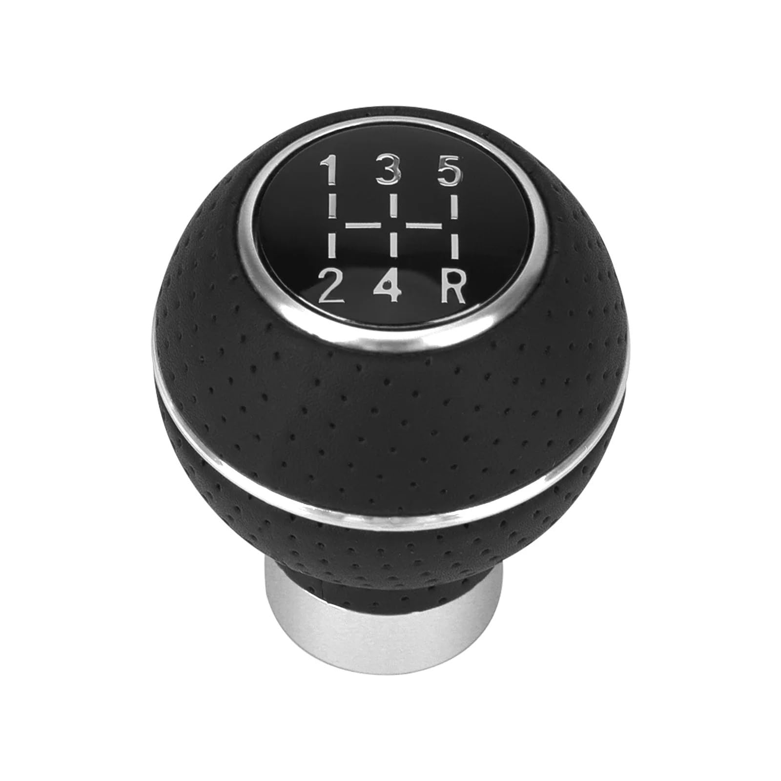 Schaltknauf,Gear Shift Knob 5-Gang-Aluminium-Universal-Auto-Schaltknauf M8 M10 M11 M12 for Schaltgetriebe Automatikgetriebe-Niveauknopf Schalthebel(Silver) von AYKNINGD