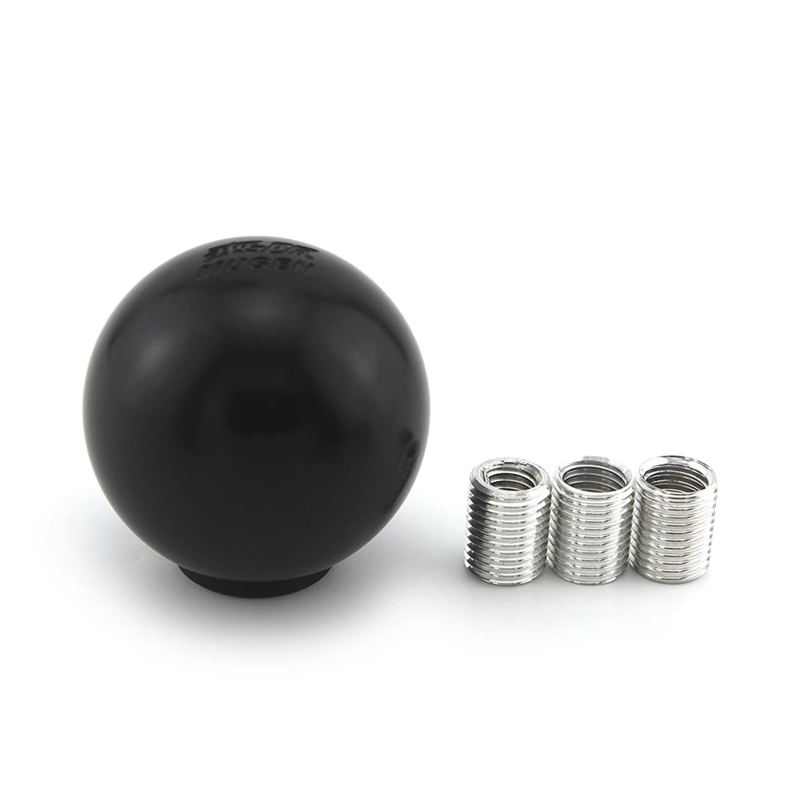 Schaltknauf,Gear Shift Knob Kugelförmiger Schaltkopf aus Metall, Universal-Wave-Stick-Kugel-Schalthebel, Silber-Schwarz-Schaltknauf mit Kugel(Black) von AYKNINGD