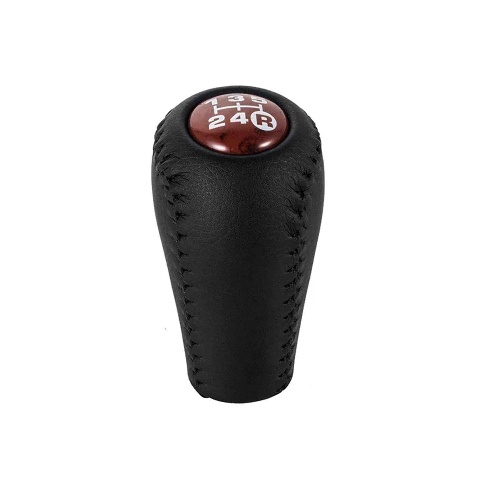 Schaltknauf,Gear Shift Knob Schaltknauf, 5-Gang-Schaltgetriebe, Leder-Transfer-Gangschaltung(Brown-1) von AYKNINGD