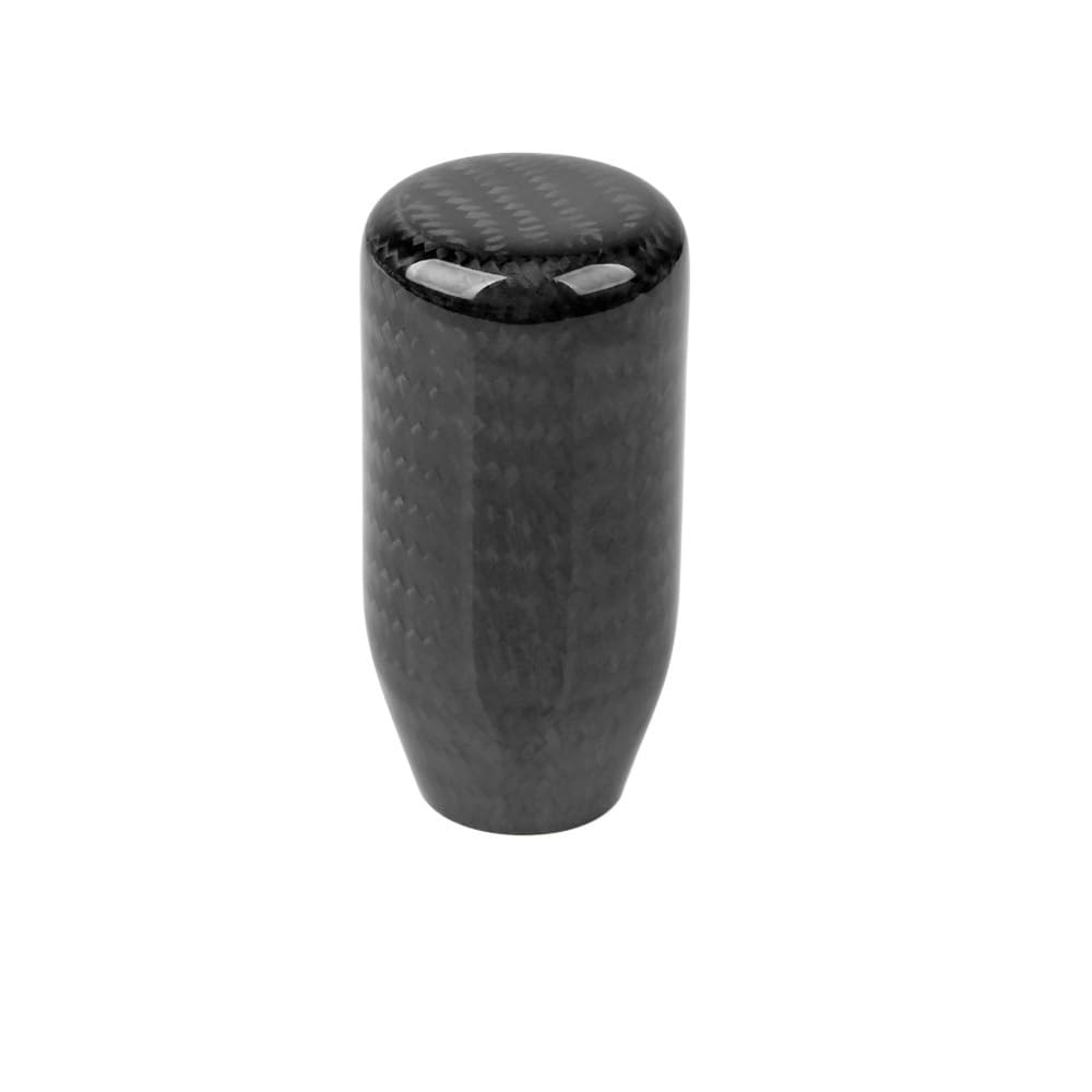 Schaltknauf,Gear Shift Knob Stil Universeller ovaler/kugelförmiger manueller Schaltknauf aus Kohlefaser mit 3 Adaptern for die meisten Autodekorationen. Klassisch(TW-70mm) von AYKNINGD