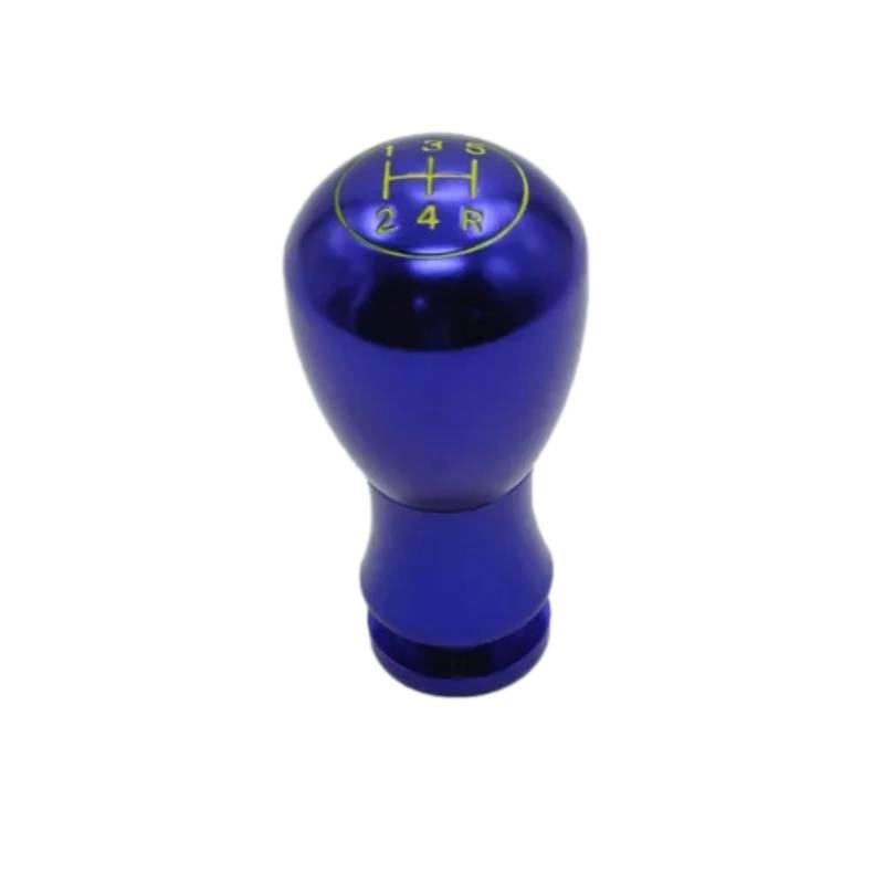 Schaltknauf,Gear Shift Knob Universeller 5-Gang-Schaltgetriebe-Universal-Schaltkopf aus Aluminiumlegierung for Nachrüsten des Fahrzeugs mit Schaltkopf(Blue) von AYKNINGD