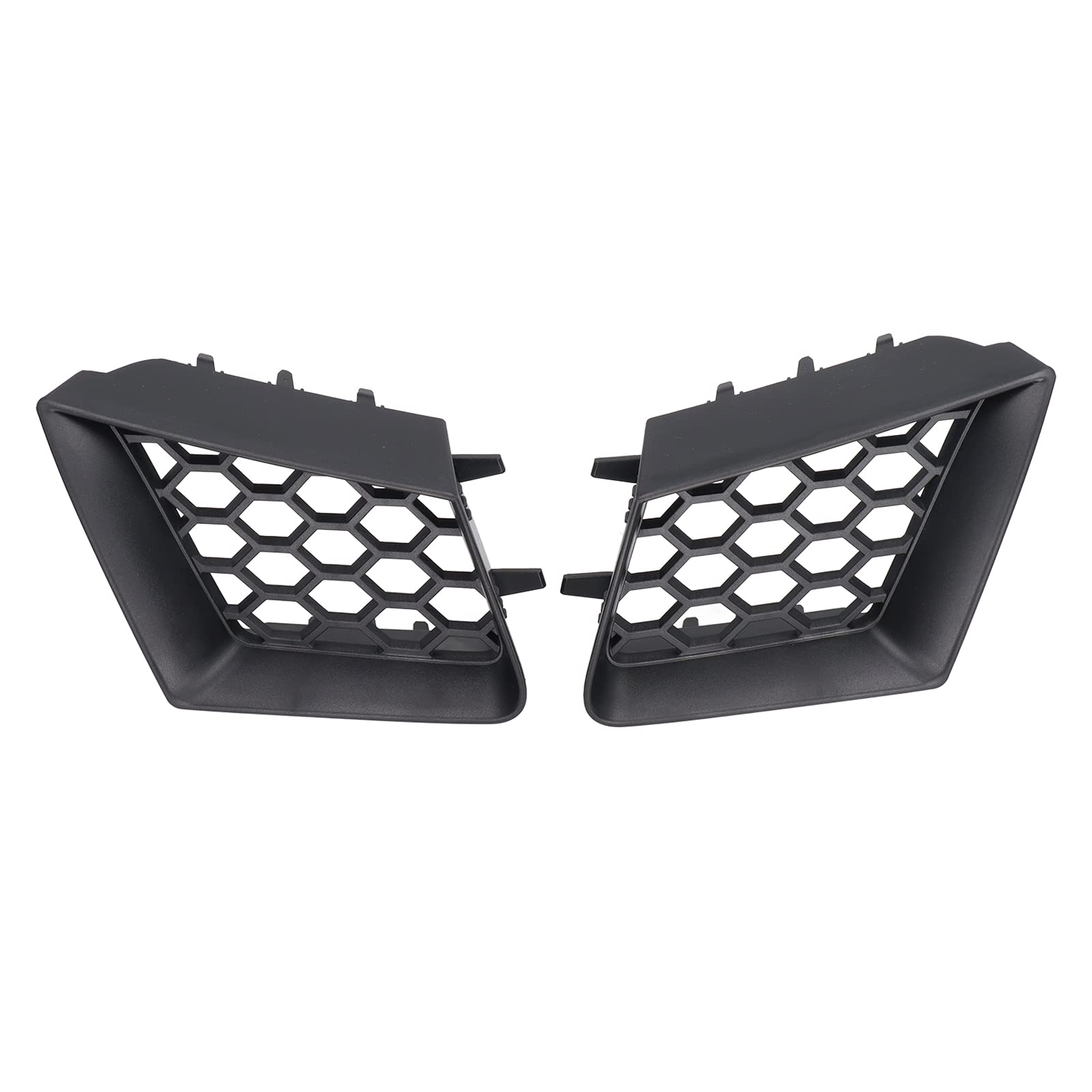 2 Stück Frontstoßstange Oberer Grill Links Rechts Glänzend Schwarz Ersatz Kompatibel mit Seat Cordoba 6L 2002-2009 Autozubehör Grill ABS Grill von AYNEFY