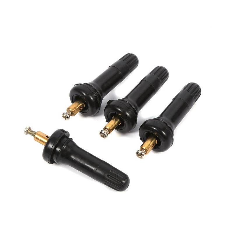 4Pcs Reifenventilschaft Anti-Blowout Düse Ventil Sensor TPMS Reifendrucküberwachungssystem Anti-Blowout Snap-In Reifenventilschaft Gummi Ventil Sensor von AYNEFY