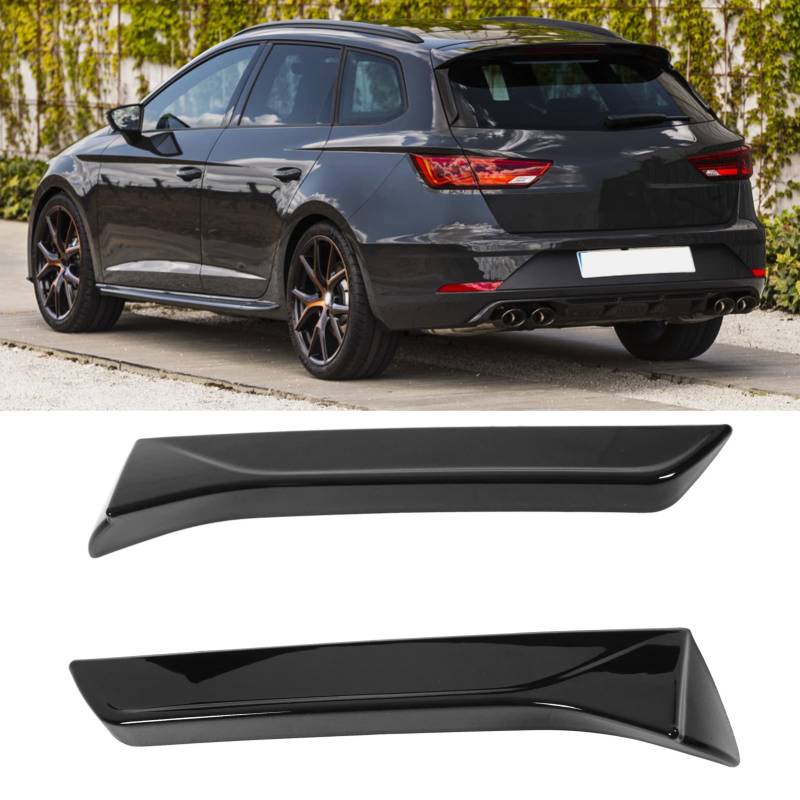 Heckscheiben-Seitenspoiler, 2 Stück Heckscheiben-Seitenaußenverkleidung, Fensterspoiler, Links Rechts, Ersatz-Automobil-Außenzubehör für SEAT 5F Mk3 MK3.5 2013 von AYNEFY