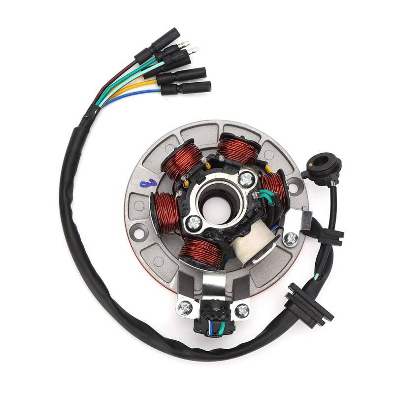 AYNEFY Magneto Stator Plate and Coil, Magneto Stator, Ignition Magneto Stator Plate für LIFAN YX 140 Cc Kick Start Motor Pit PRO Trail Dirt Bike von AYNEFY