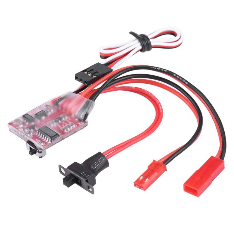 Modellfahrzeugzubehör 30A Gebürsteter ESC-Windenschalter-Controller für 1/10-RC-Crawler-Auto-ESC Rc Scx24-Empfänger / ESC-Einfach zu Verwendender Tragbarer Langlebiger ESC, Elektrische Geschwindigkeit von AYNEFY