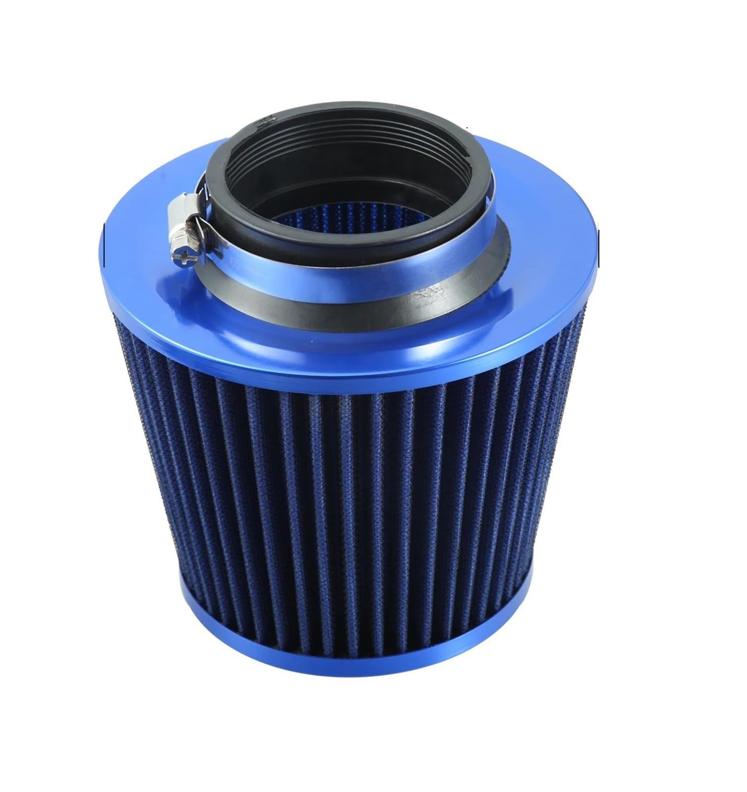 Ansaugschlauch 60/65/70mm Auto Zubehör Auto Motor Reduzierring Einlass Kaltlufteinlass Filter Kegel Teile Waschbar Klemme Auf Trocken Auto Lufteinlass(60mm Blue) von AYOK