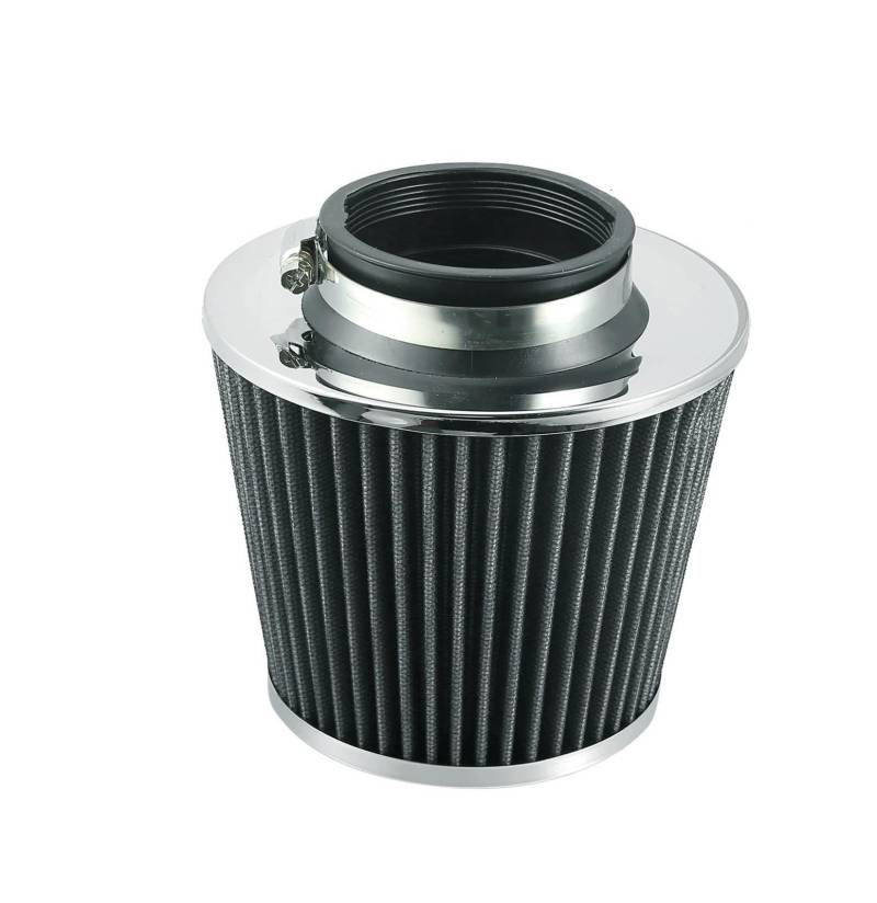 Ansaugschlauch 60/65/70mm Auto Zubehör Auto Motor Reduzierring Einlass Kaltlufteinlass Filter Kegel Teile Waschbar Klemme Auf Trocken Auto Lufteinlass(65mm Silver) von AYOK