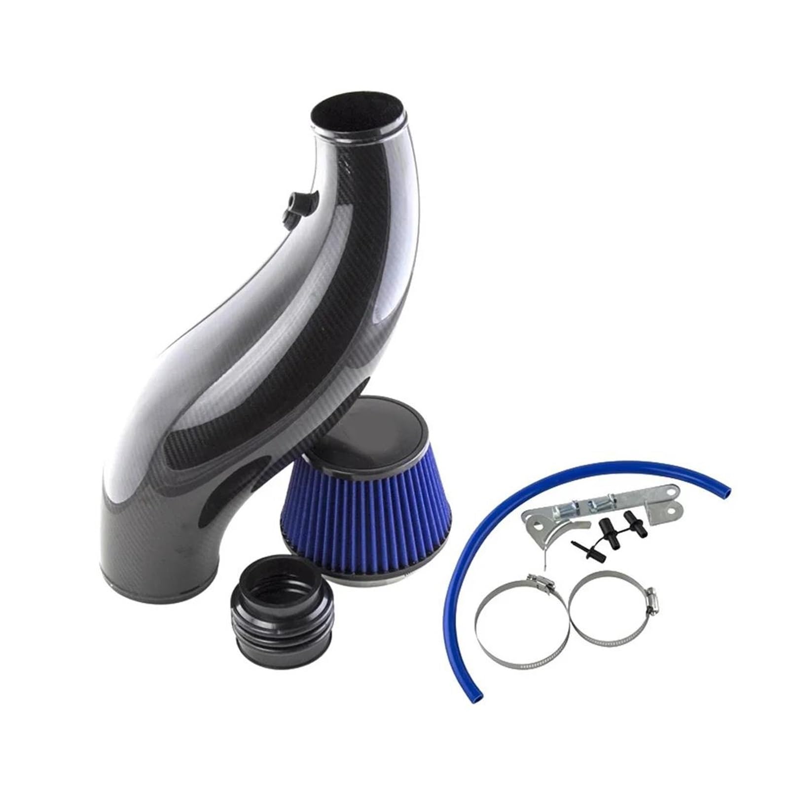 Ansaugschlauch Auto Air Intake Rohr Für Civic 1992 1993 1994 1995 1996 1997 1998 1999 2000 EK EG Luftfilter Ansaugrohr Schwarz Rot Blau Carbon Auto Lufteinlass(Kohlefaser) von AYOK