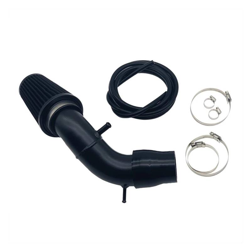 Ansaugschlauch Für Abarth 500 595 695 Luftansaugset, Lufteinlass, High-Flow-Zufuhrsystem In Airbox-Position, Ersatz-Leistungsteile Auto Lufteinlass(Black Silicone Hose) von AYOK