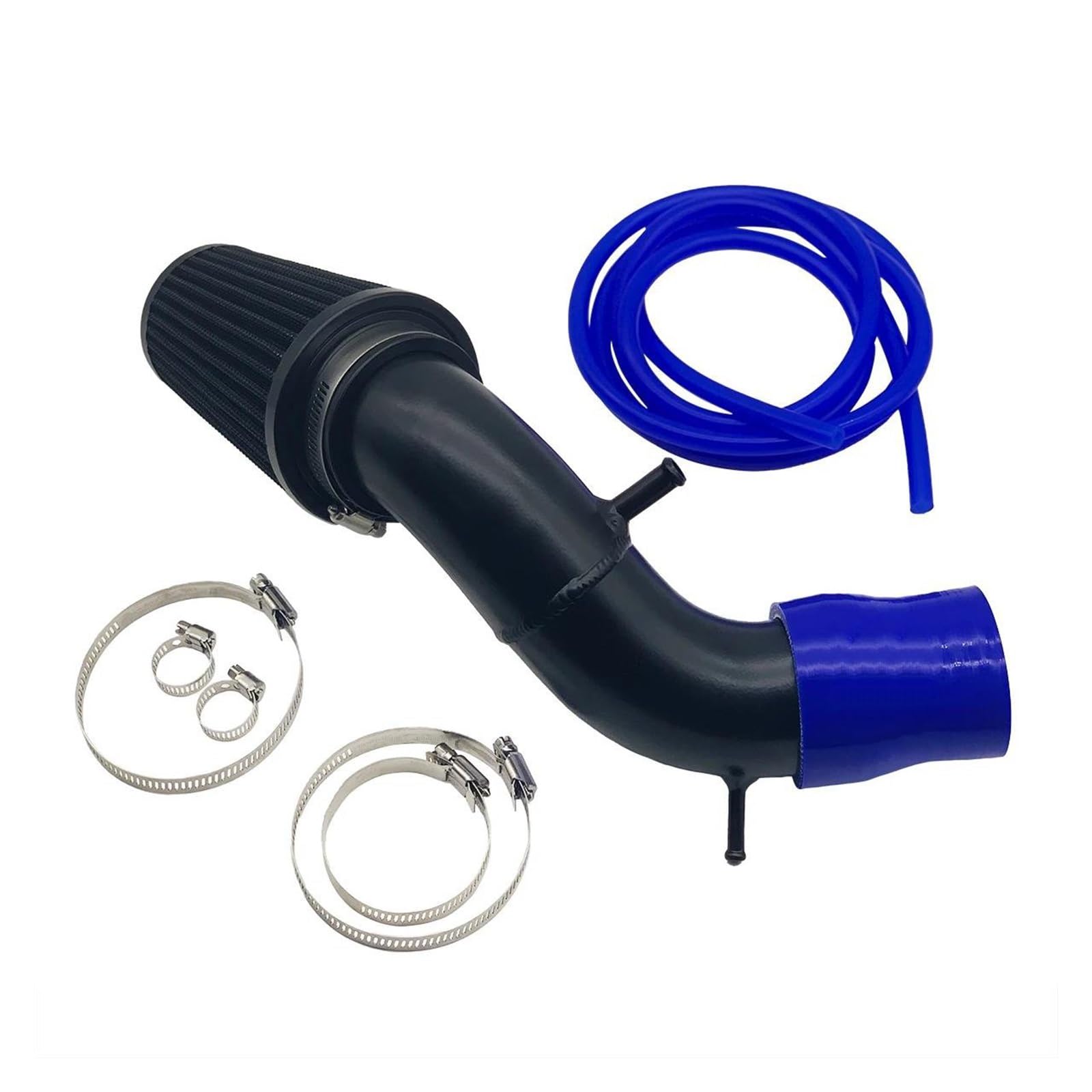 Ansaugschlauch Für Abarth 500 595 695 Luftansaugset, Lufteinlass, High-Flow-Zufuhrsystem In Airbox-Position, Ersatz-Leistungsteile Auto Lufteinlass(Blue Silicone Hose) von AYOK