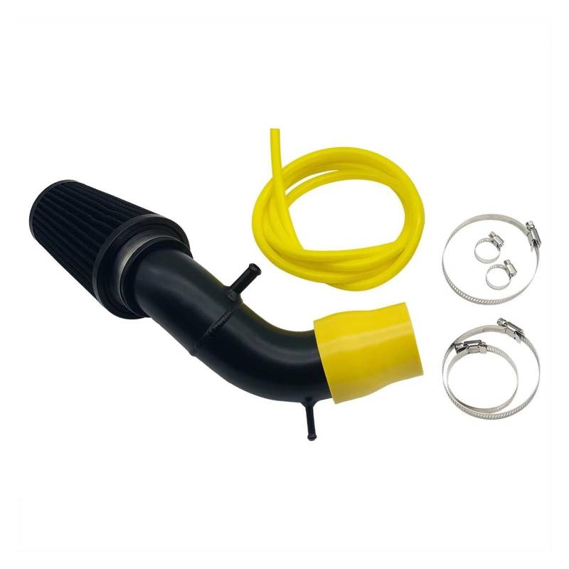 Ansaugschlauch Für Abarth 500 595 695 Luftansaugset, Lufteinlass, High-Flow-Zufuhrsystem In Airbox-Position, Ersatz-Leistungsteile Auto Lufteinlass(Yellow Silicone Hose) von AYOK